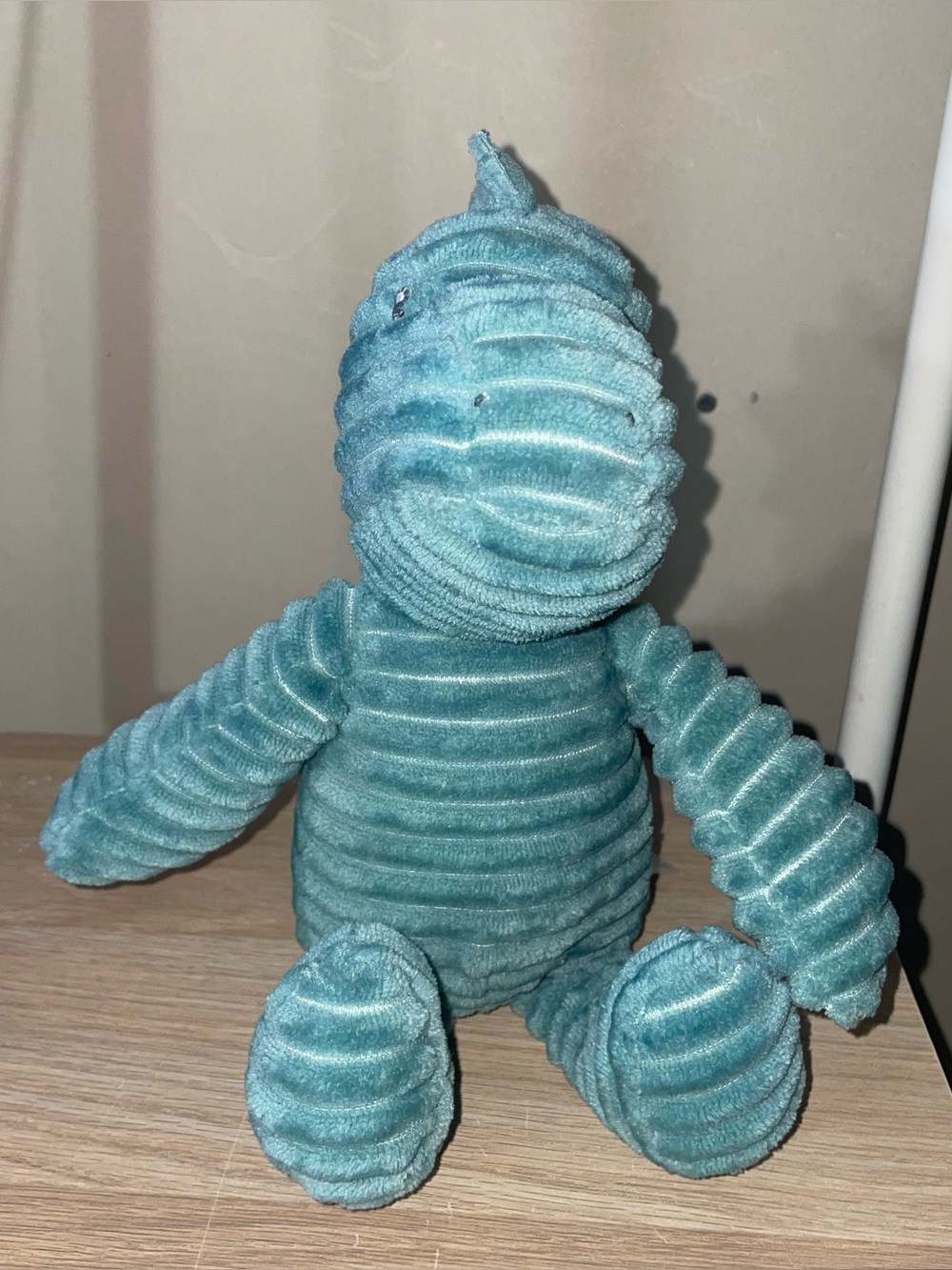 Carter's DINOSAUR Ribbed Corduroy Blue Green Brontosaurus Soft 12in Plush 2020